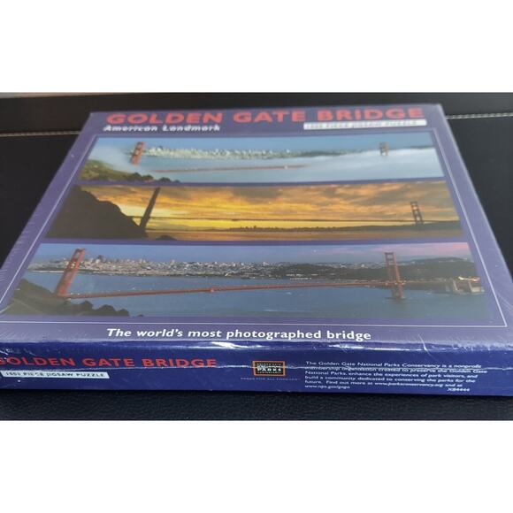 1000 Piece Jigsaw Puzzle Golden Gate Bridge National Parks Conservancy New Seal - Picture 4 of 7